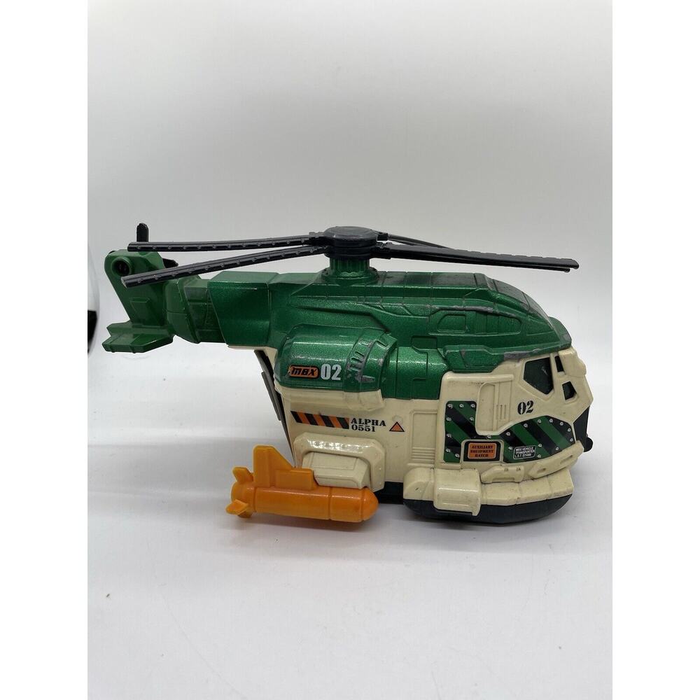 Matchbox Cloud Chopper On A Mission Mattel Die Cast Vehicle Green Alpha 0551 E